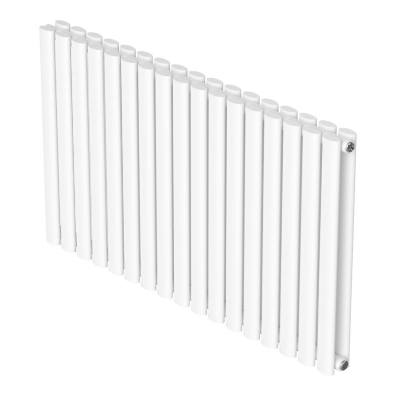 Grzejnik dekoracyjny GoodHome Wickham podwójny 60 x 100 cm biały