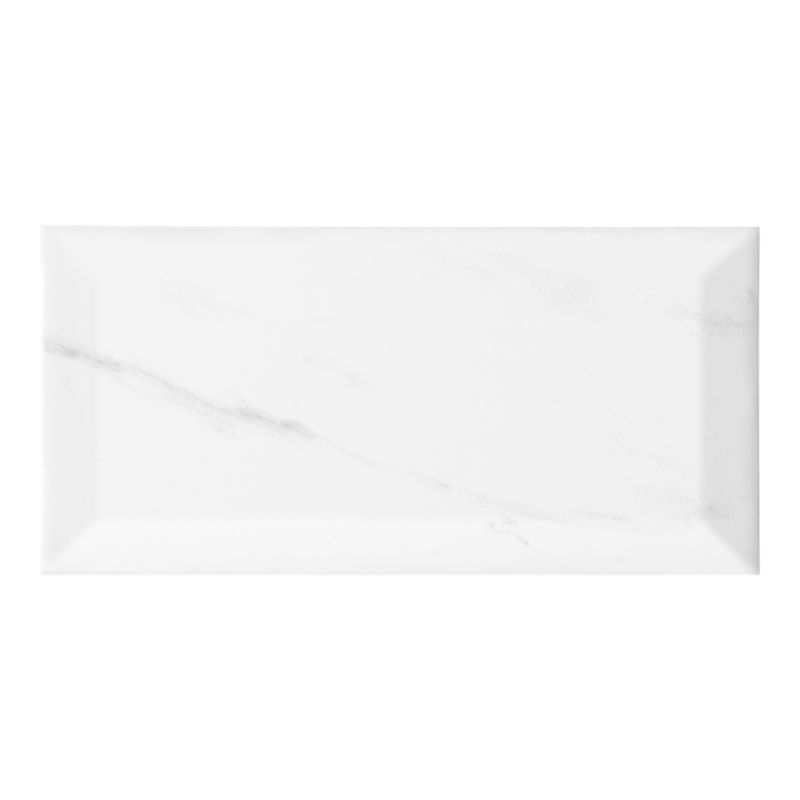Glazura Trentie GoodHome 10 x 20 cm white marble 1 m2