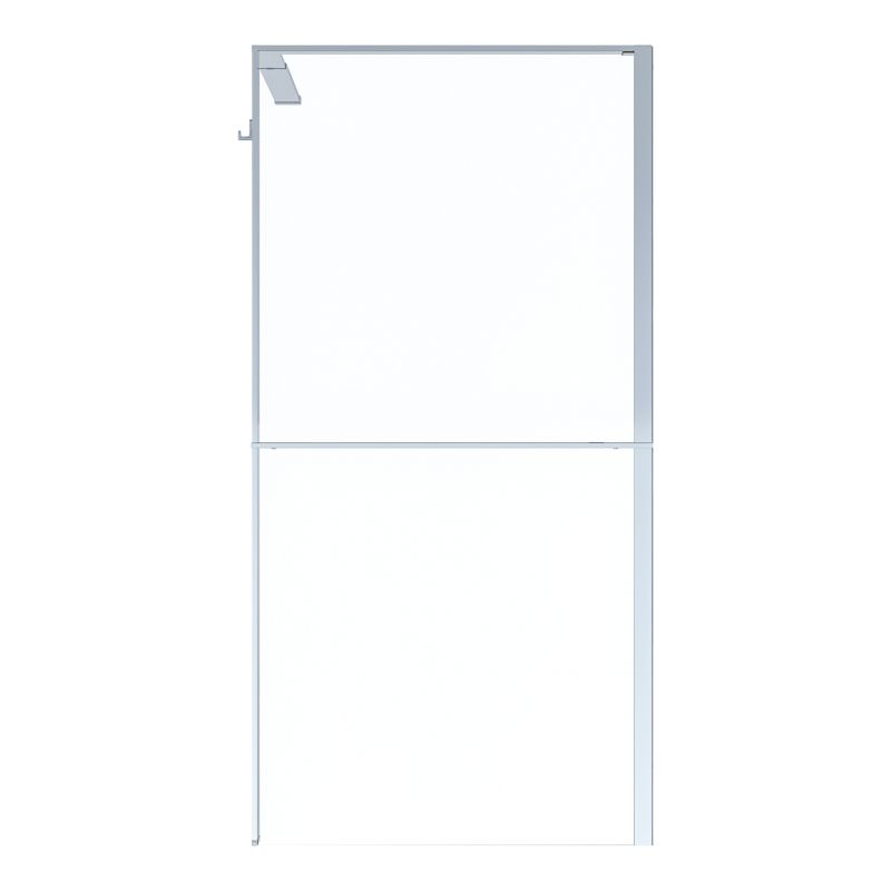 Kabina prysznicowa walk-in GoodHome Evanna 100 cm z półką chrom/transparentna