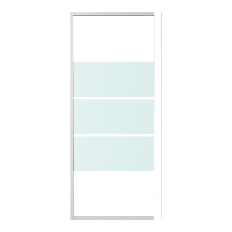 Ścianka prysznicowa GoodHome Maza 70 cm biały wzór
