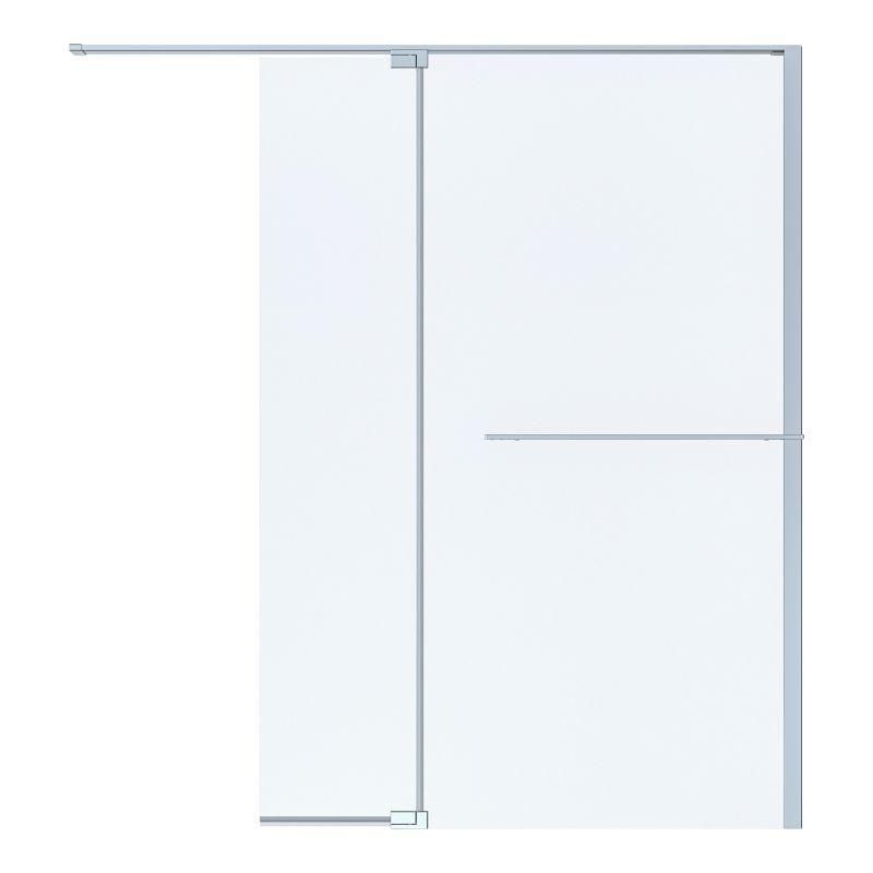 Kabina prysznicowa walk-in GoodHome Evanna z półką 120 cm chrom/transparentna