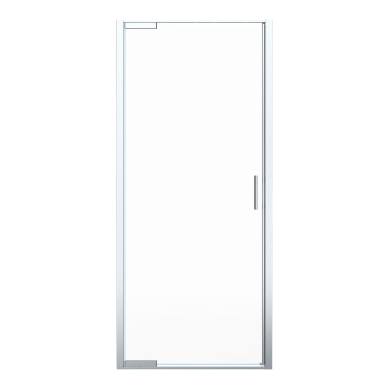 Drzwi prysznicowe uchylne GoodHome Evanna 90 cm chrom/transparentne