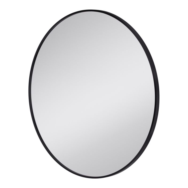 Lustro okrągłe GoodHome Tisa slim 80 cm czarne