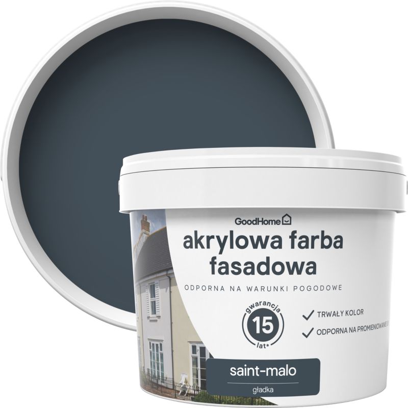 Farba elewacyjna GoodHome akrylowa saint-malo 10 l