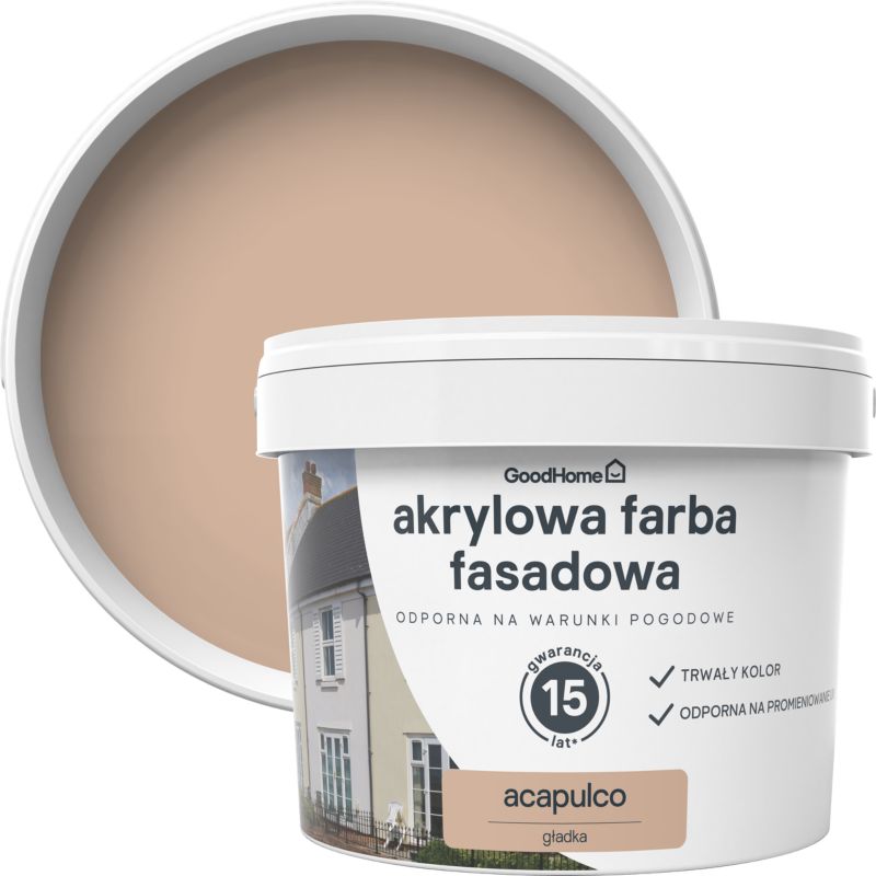Farba elewacyjna GoodHome akrylowa acapulco 10 l