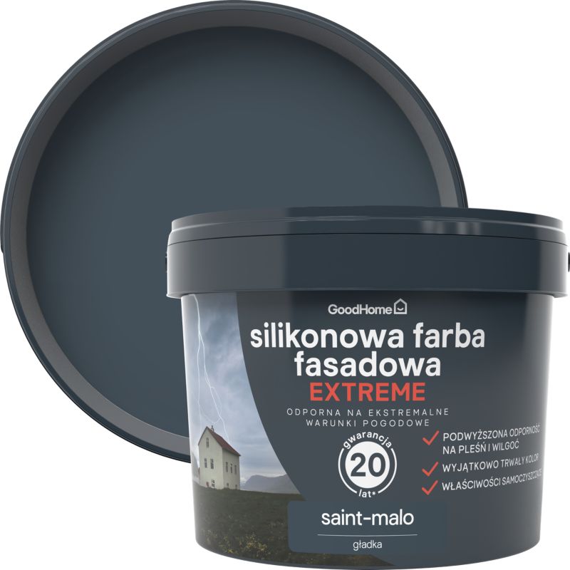 Silikonowa farba fasadowa GoodHome Extreme saint-malo 10 l