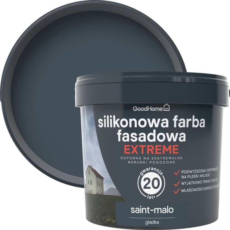 Silikonowa farba fasadowa GoodHome Extreme saint-malo 5 l
