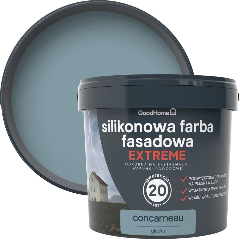 Farba elewacyjna GoodHome silikonowa concarneu 5 l