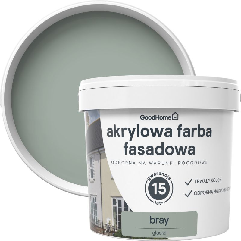 Farba elewacyjna GoodHome akrylowa bray 5 l