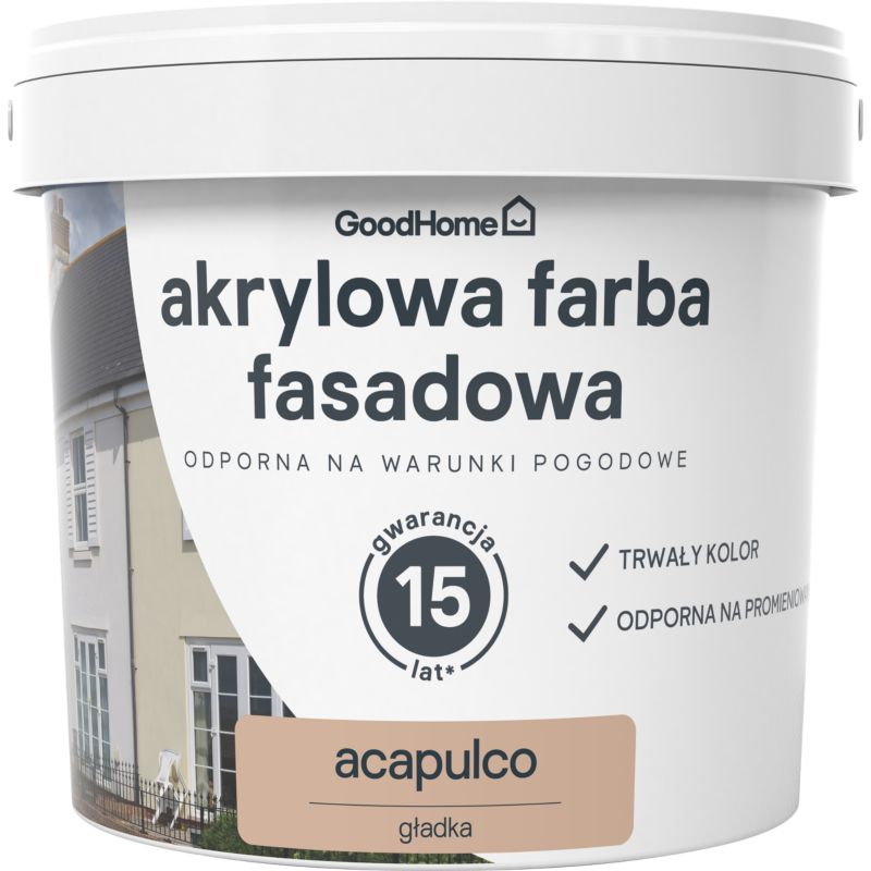 Farba elewacyjna GoodHome akrylowa acapulco 5 l