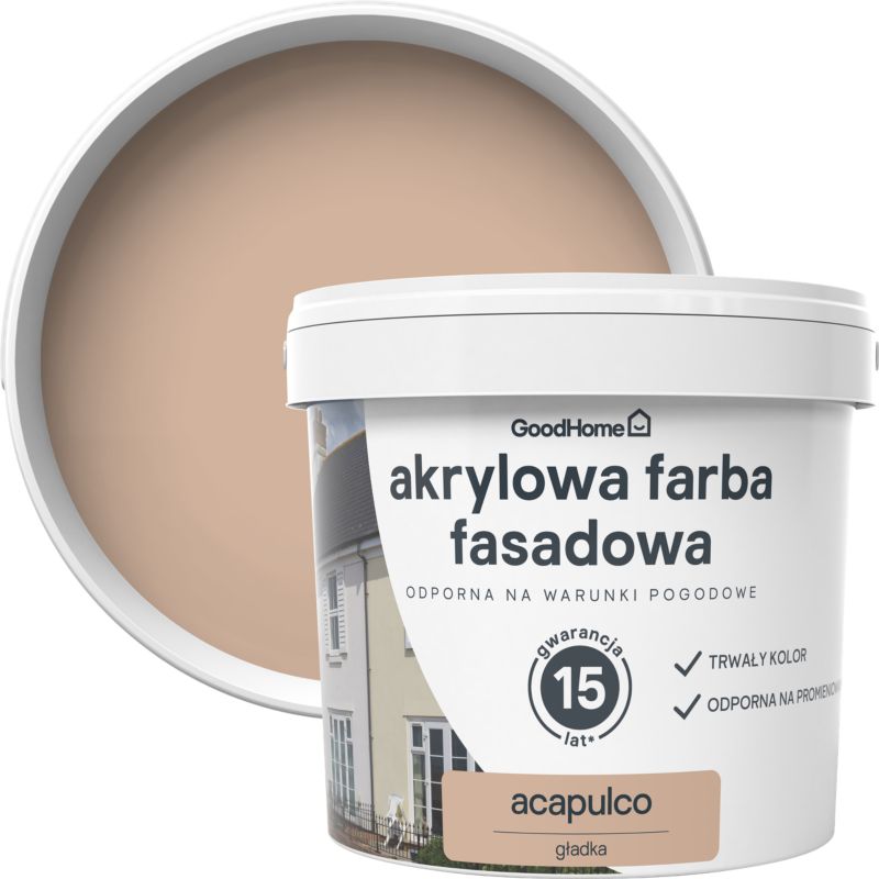 Farba elewacyjna GoodHome akrylowa acapulco 5 l