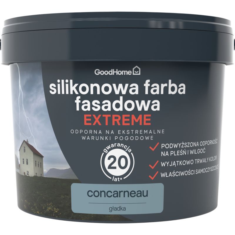 Farba elewacyjna GoodHome silikonowa concarneu 10 l