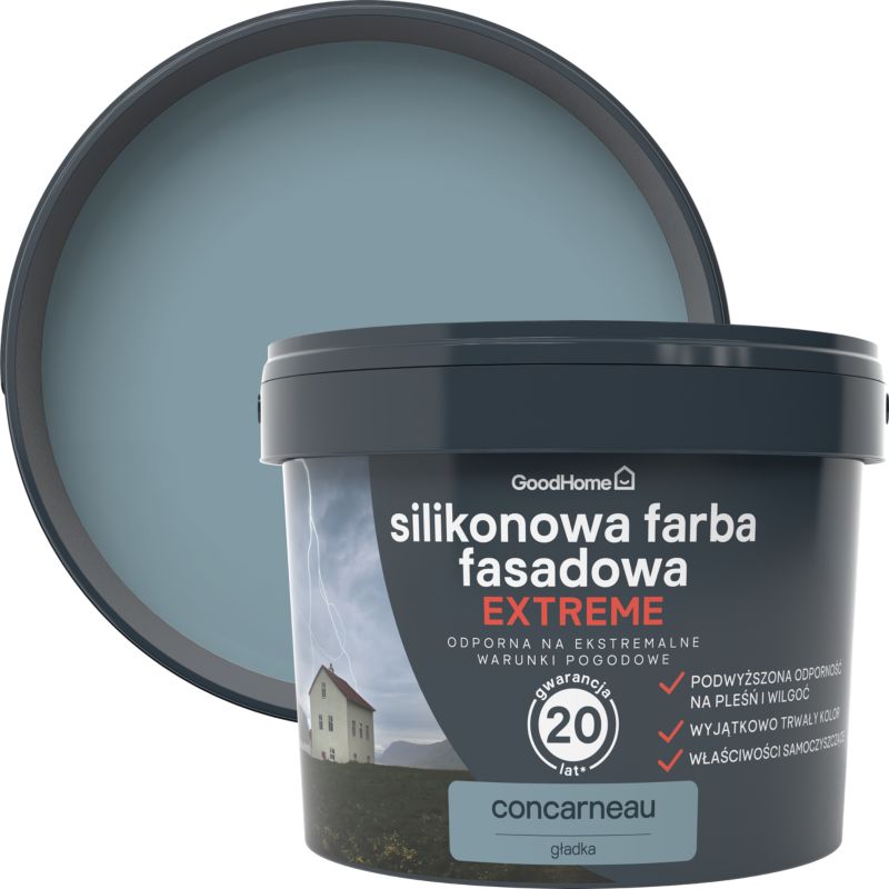 Farba elewacyjna GoodHome silikonowa concarneu 10 l