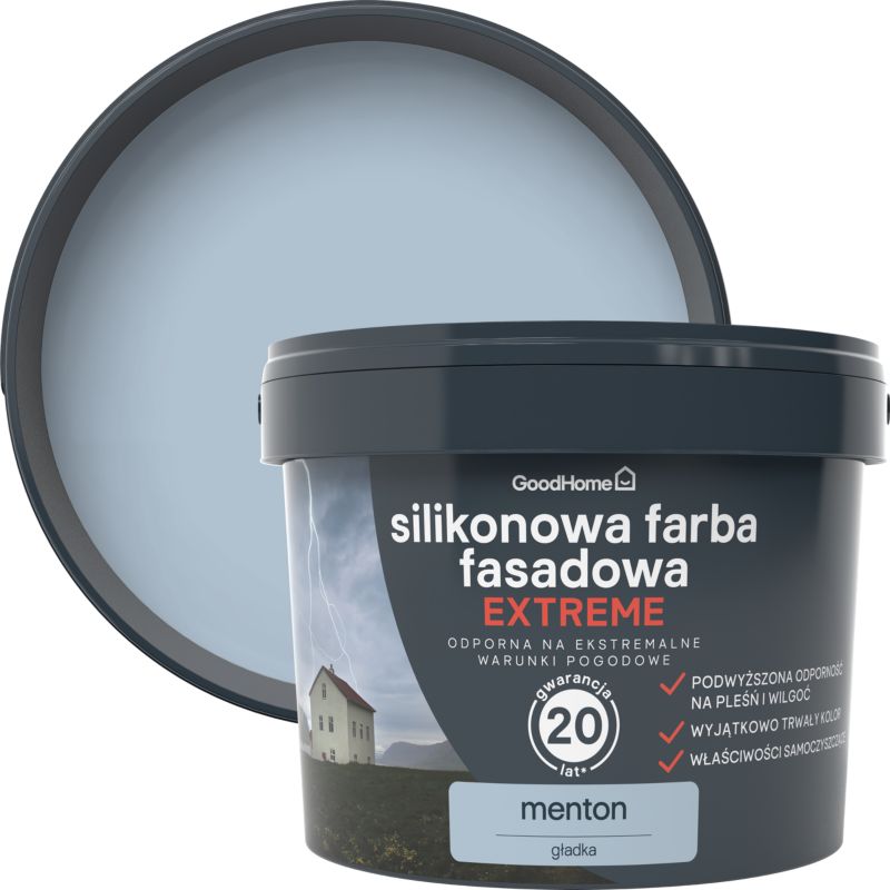 Silikonowa farba fasadowa GoodHome Extreme menton 10 l