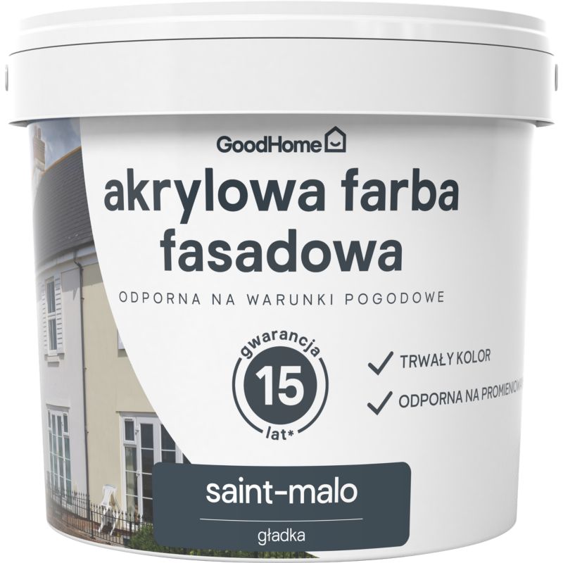 Farba elewacyjna GoodHome akrylowa saint-malo 5 l