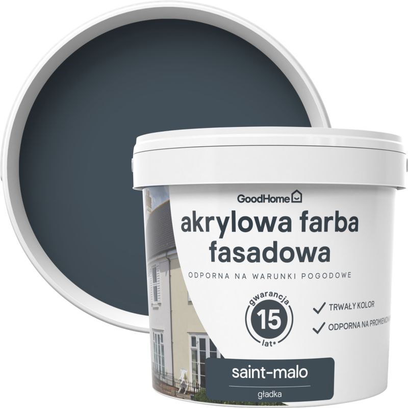 Farba elewacyjna GoodHome akrylowa saint-malo 5 l