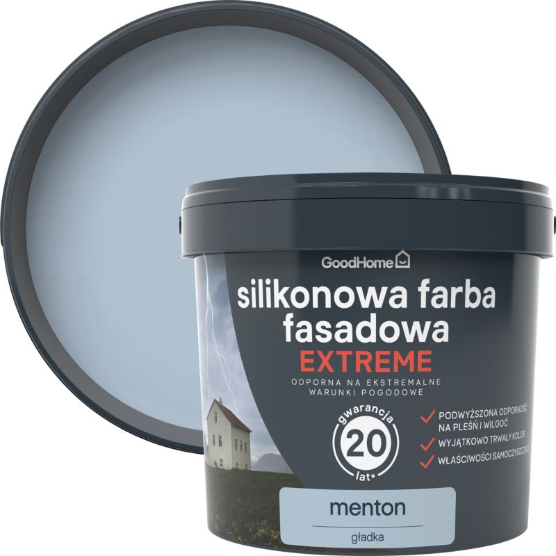 Silikonowa farba fasadowa GoodHome Extreme menton 5 l