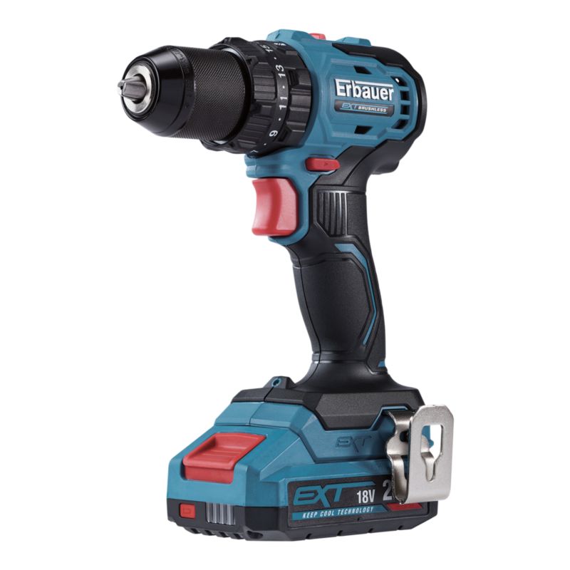 Wiertarko-wkrętarka udarowa Erbauer 18 V 50 Nm 1 x 2 Ah
