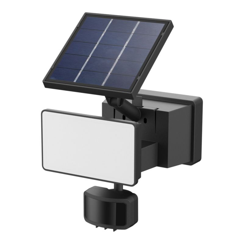Naświetlacz GoodHome solarny Davern 530 lm 5000 K z czujnikiem ruchu czarny