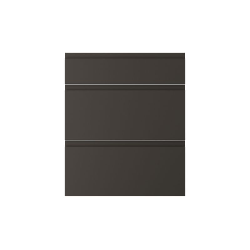 Front kuchenny do szafki z 3 szufladami GoodHome Garcinia 60 cm carbon