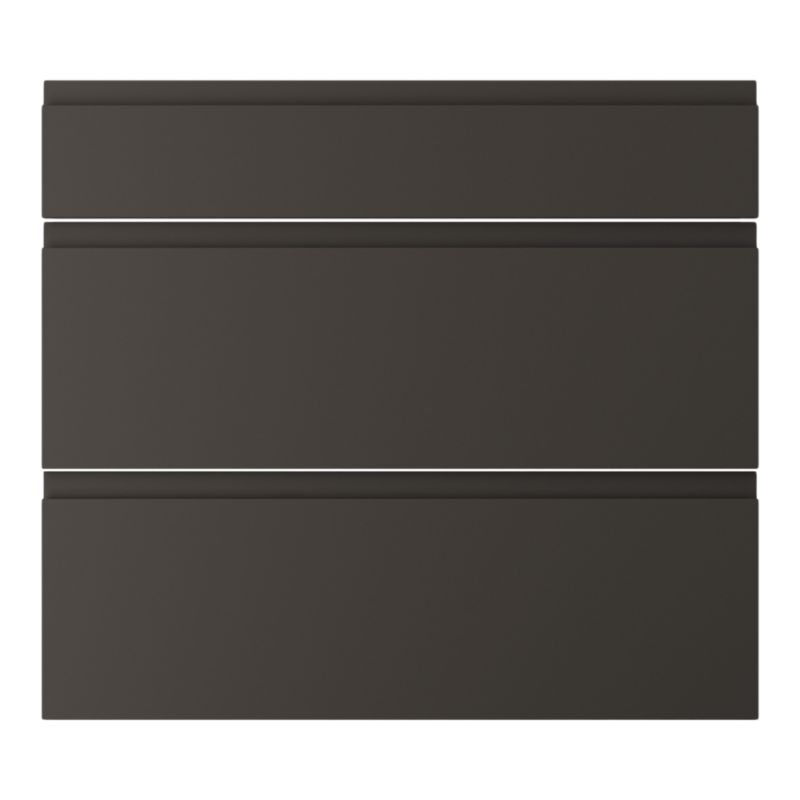 Front kuchenny do szafki z 3 szufladami GoodHome Garcinia 80 cm carbon