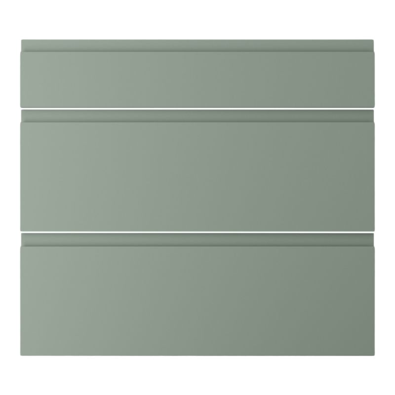 Front kuchenny do szafki z 3 szufladami GoodHome Garcinia 80 cm green