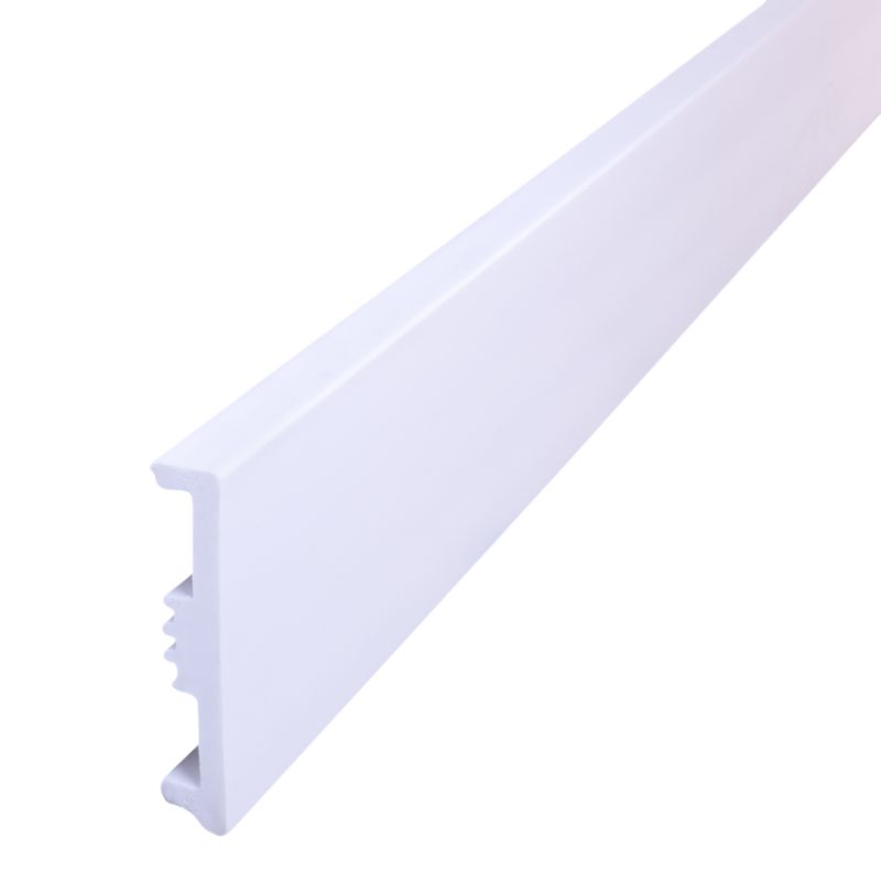Listwa przypodłogowa GoodHome Avilia 80 mm biała