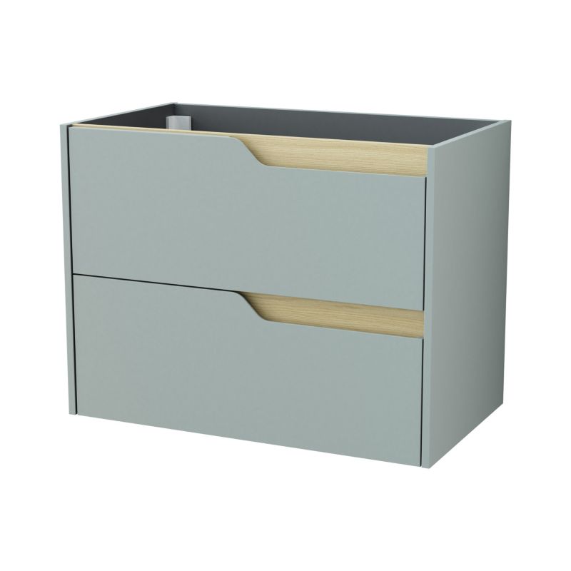 Szafka pod umywalkę Tolima wisząca 80 cm zielona