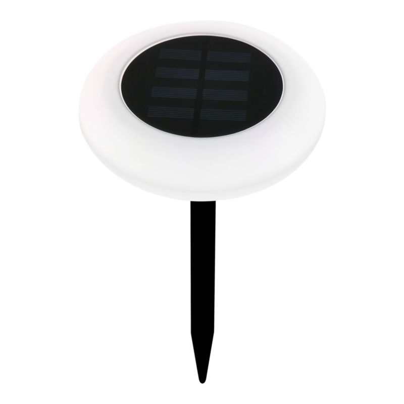 Lampa wbijana solarna RGB IP65 czarna / biała