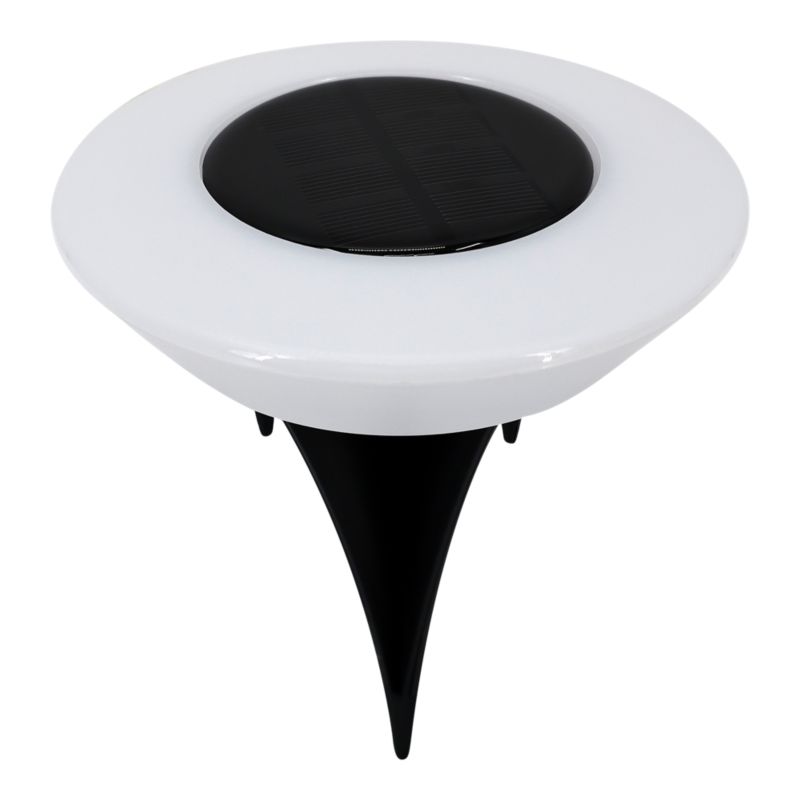 Lampa wbijana solarna 3000 K IP44 czarna / biała