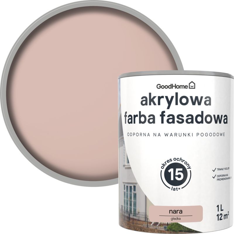 Farba elewacyjna GoodHome nara 1 l