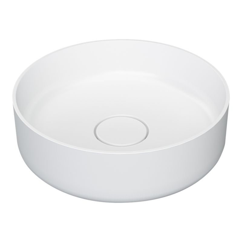 Umywalka nablatowa GoodHome Apanas śr. 38 cm biała