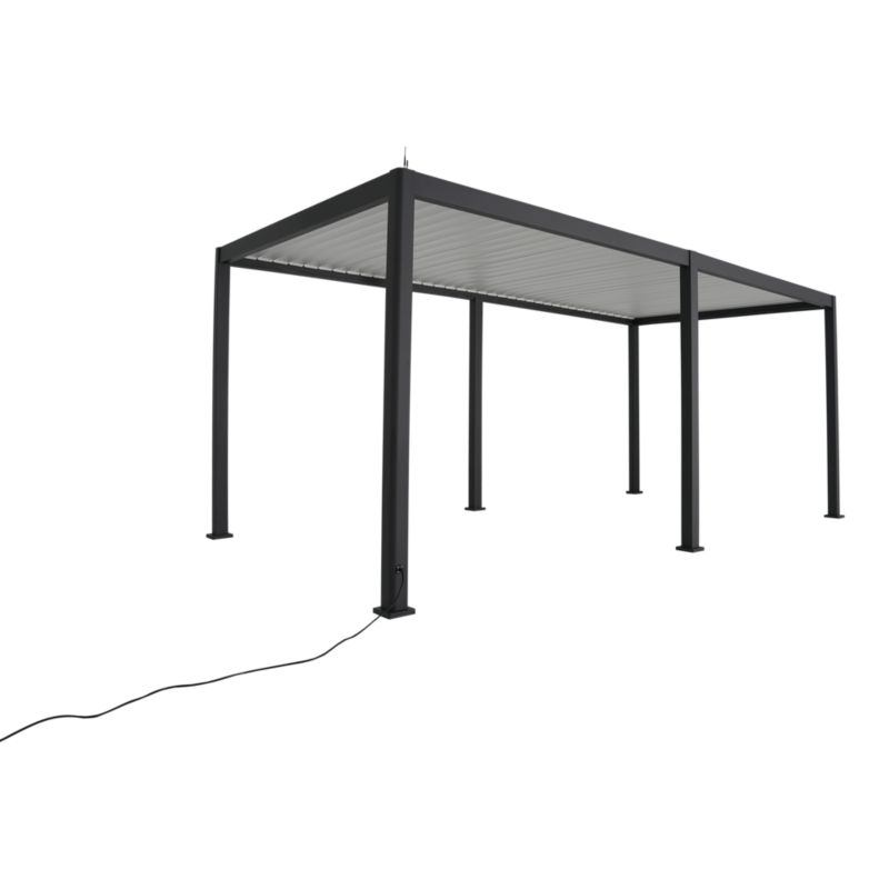 Pawilon Klikstrom Breva automat LED 3 x 6 m antracyt