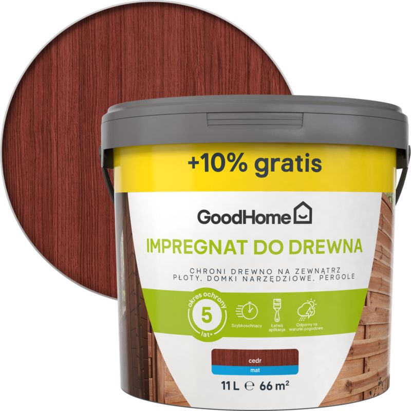 Impregnat do drewna GoodHome Palisander 10 l + 10%