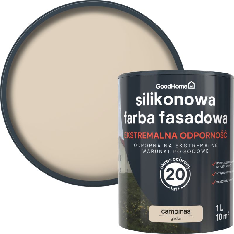 Farba elewacyjna GoodHome Premium campinas 1 l