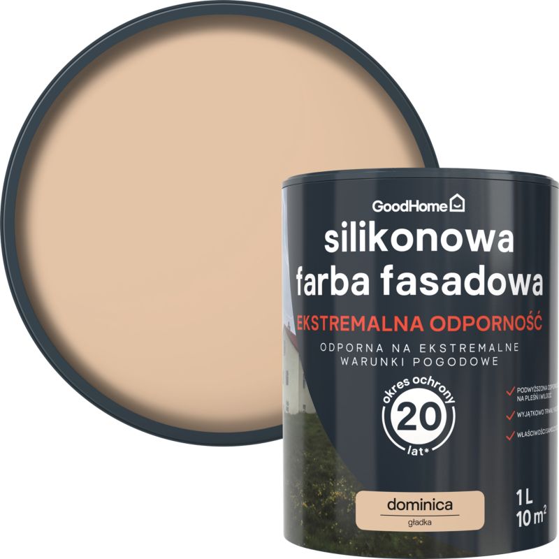 Farba elewacyjna GoodHome Premium dominica 1 l