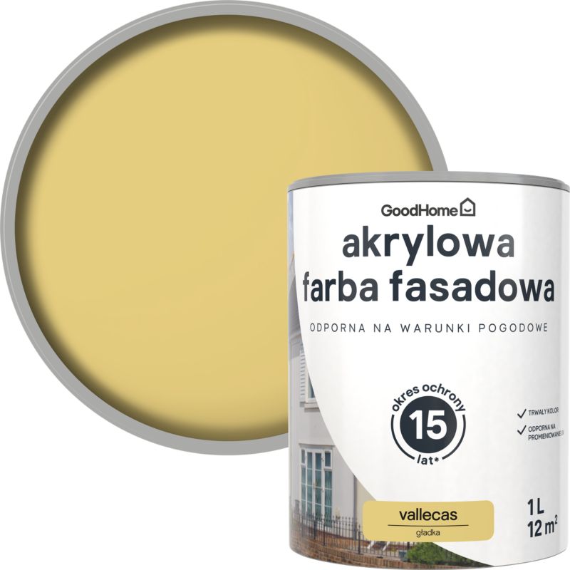 Farba elewacyjna GoodHome vallecas 1 l