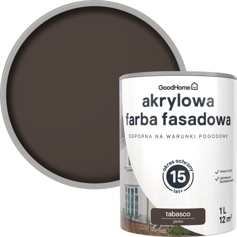 Farba elewacyjna GoodHome tabasco 1 l