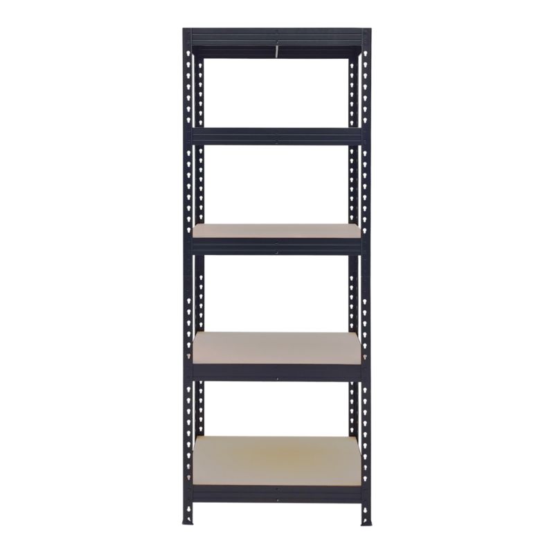 Regał metalowy GoodHome Rand 180 x 67,5 x 40 cm 5 półek 150 kg czarny