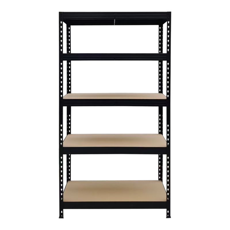 Regał metalowy GoodHome Rand 180 x 97 x 60 cm 5 pólek 250 kg czarny