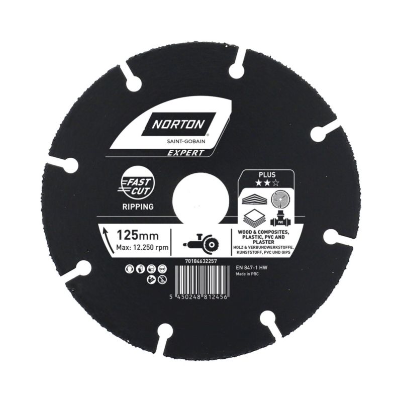 Tarcza do cięcia Norton Expert 125 x 22,23 multi
