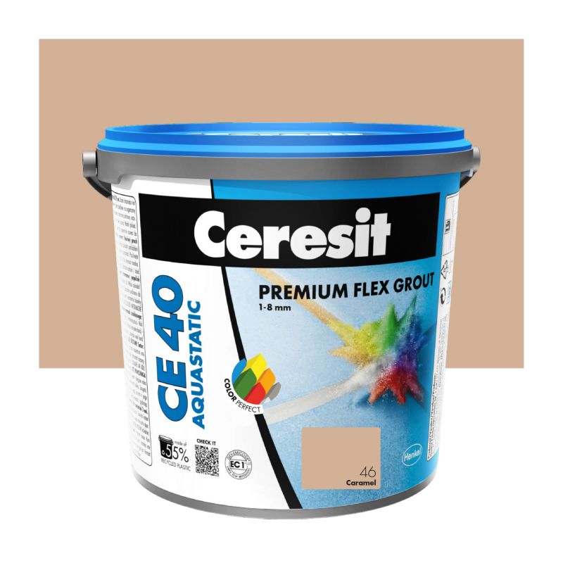 Fuga elastyczna Ceresit CE 40 Aquastatic karmelowa 5 kg