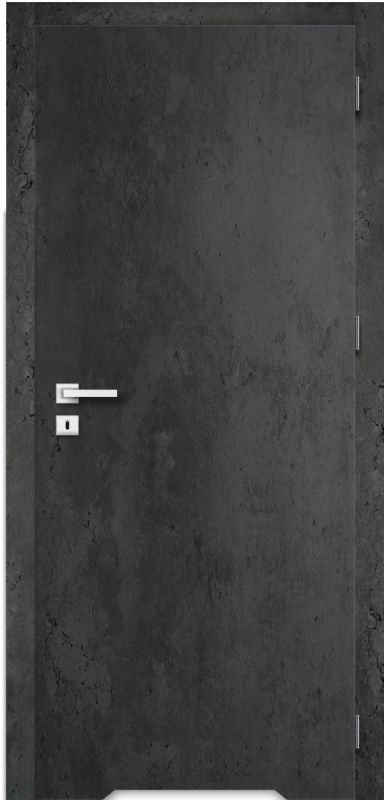 Drzwi pełne z podcięciem Exmoor 80 prawe beton ciemny