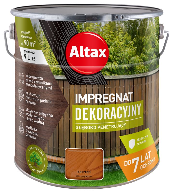 Impregnat dekoracyjny Altax kasztan 9 l