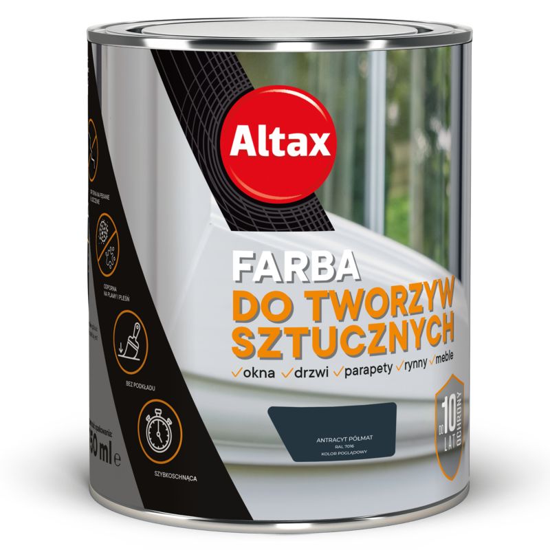 Farba do tworzyw sztucznych Altax antracyt 0,75 l