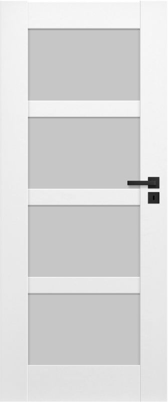 Drzwi bezprzylgowe pokojowe Connemara 70 lewe kredowo-białe