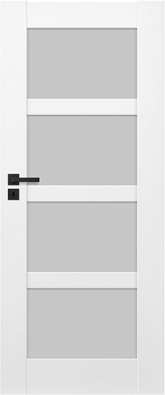 Drzwi bezprzylgowe pokojowe Connemara 70 prawe kredowobiałe