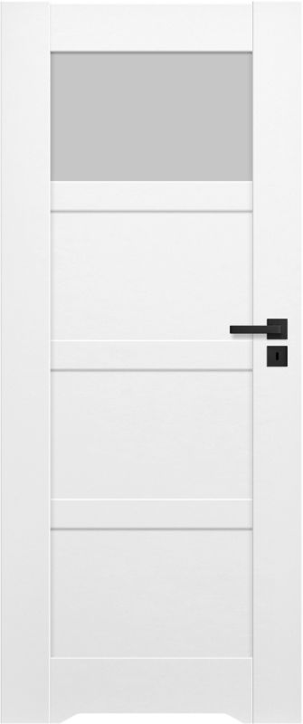 Drzwi bezprzylgowe z podcięciem Connemara 70 lewe kredowo-białe
