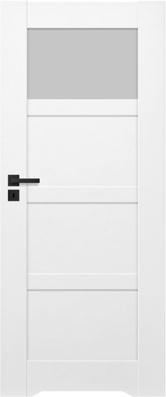 Drzwi bezprzylgowe z podcięciem Connemara 70 prawe kredowo-białe