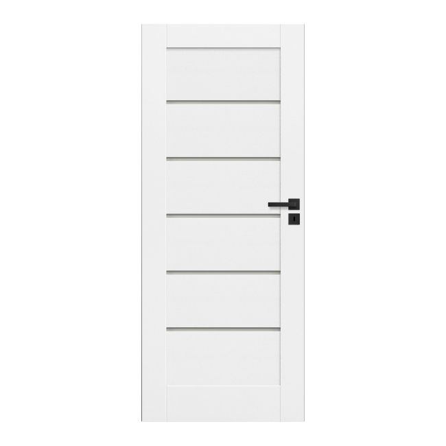 Drzwi bezprzylgowe pokojowe Toreno 80 lewe kredowobiałe